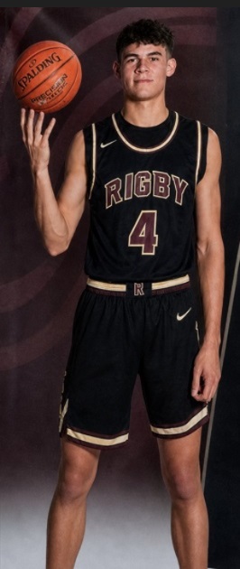 Royce Castle in Rigby basketball uniform